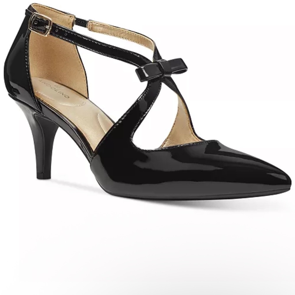 BANDOLINO Women's Zeffer Strappy Bow Stiletto Heel Pumps